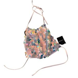 Multicolor Sequin top